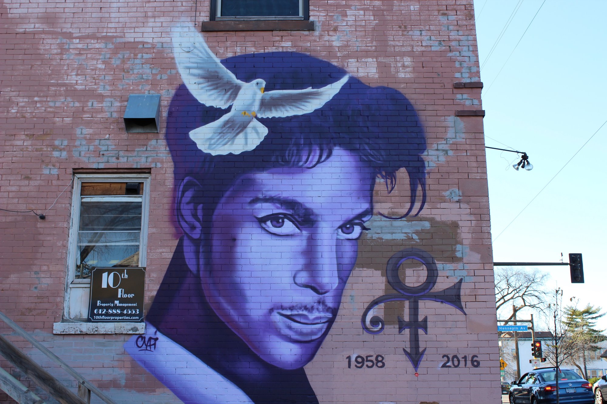 Banner photo: mural of Prince in Minneapolis